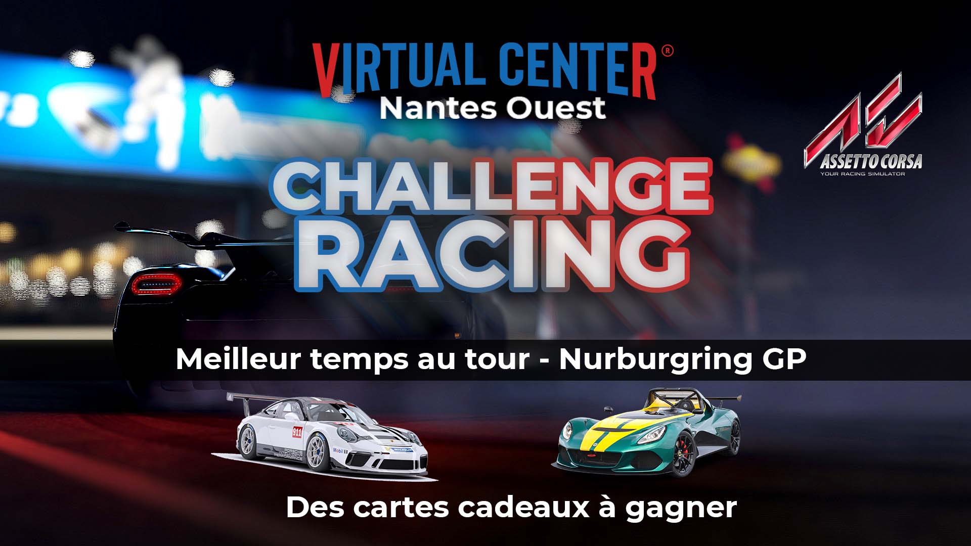 Virtual center Nantes Atlantis challenge racing simulateur automobile